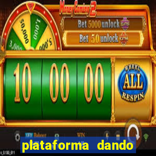 plataforma dando bonus de cadastro